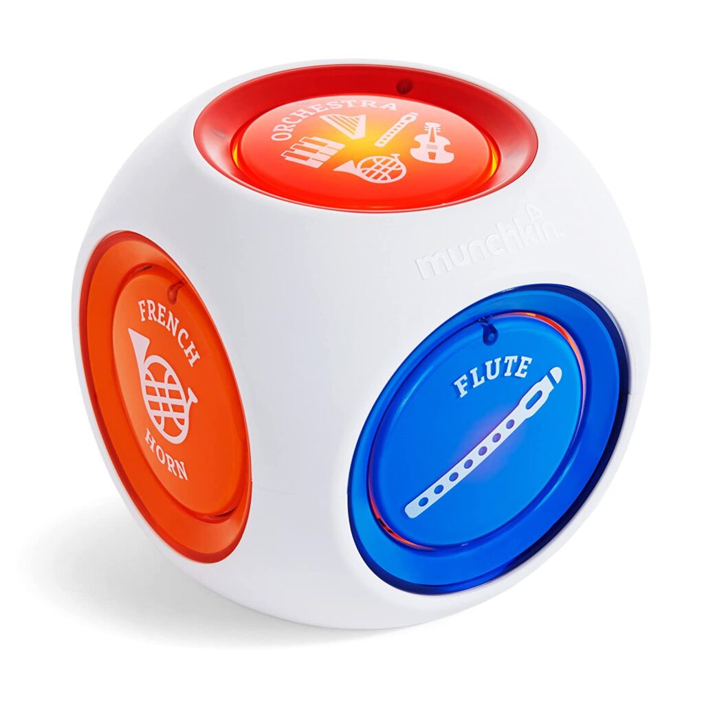 Music cube/ball that babies can play with.