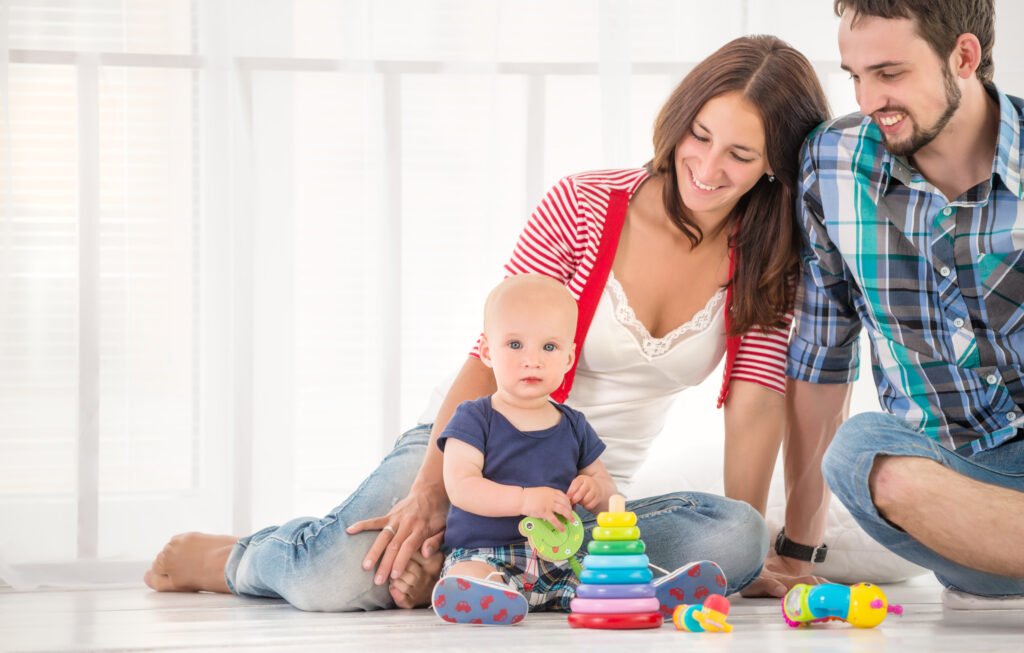 Family time with your 2 month old 