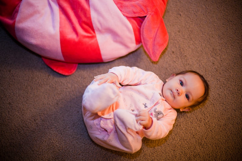 The rolling activity for your 3 to 4 month old 