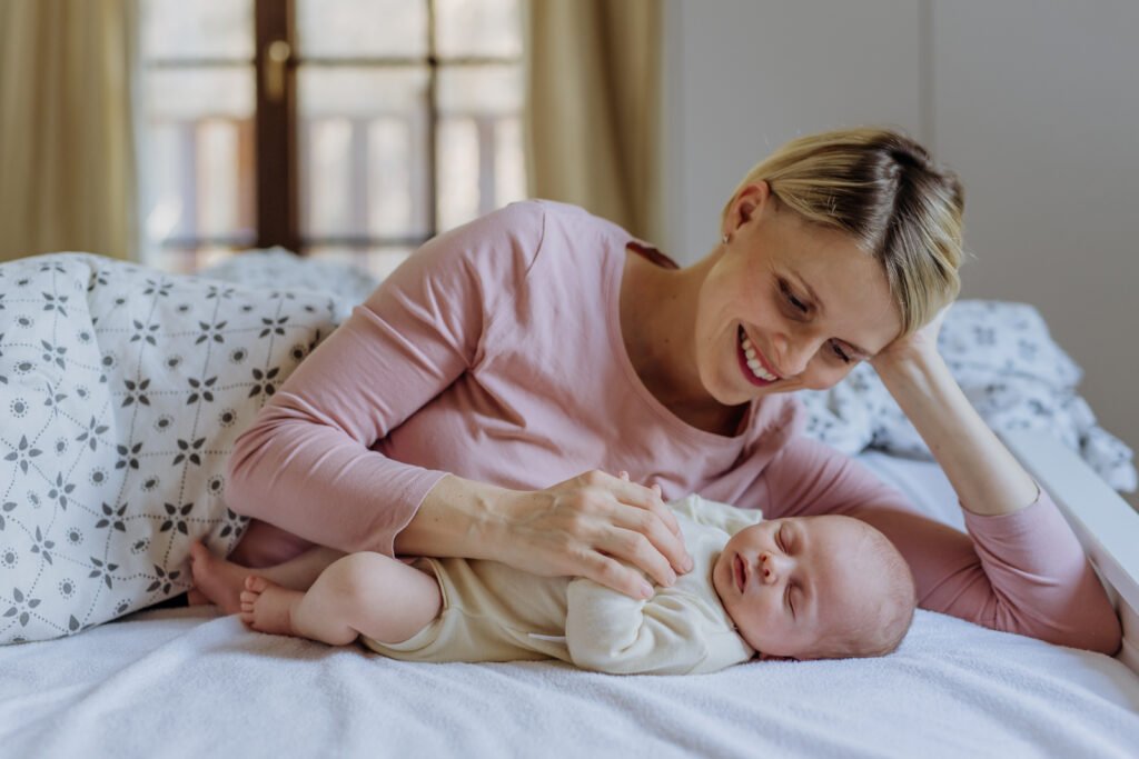 Cuddling activity for 2 month old baby