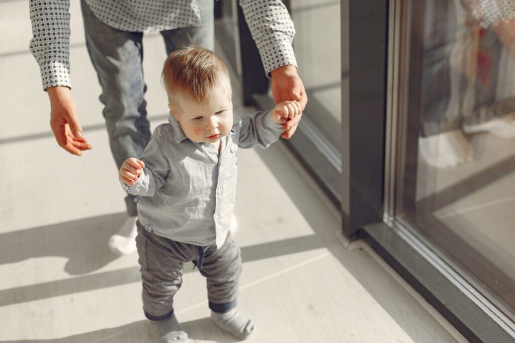 Baby learning how to walk 